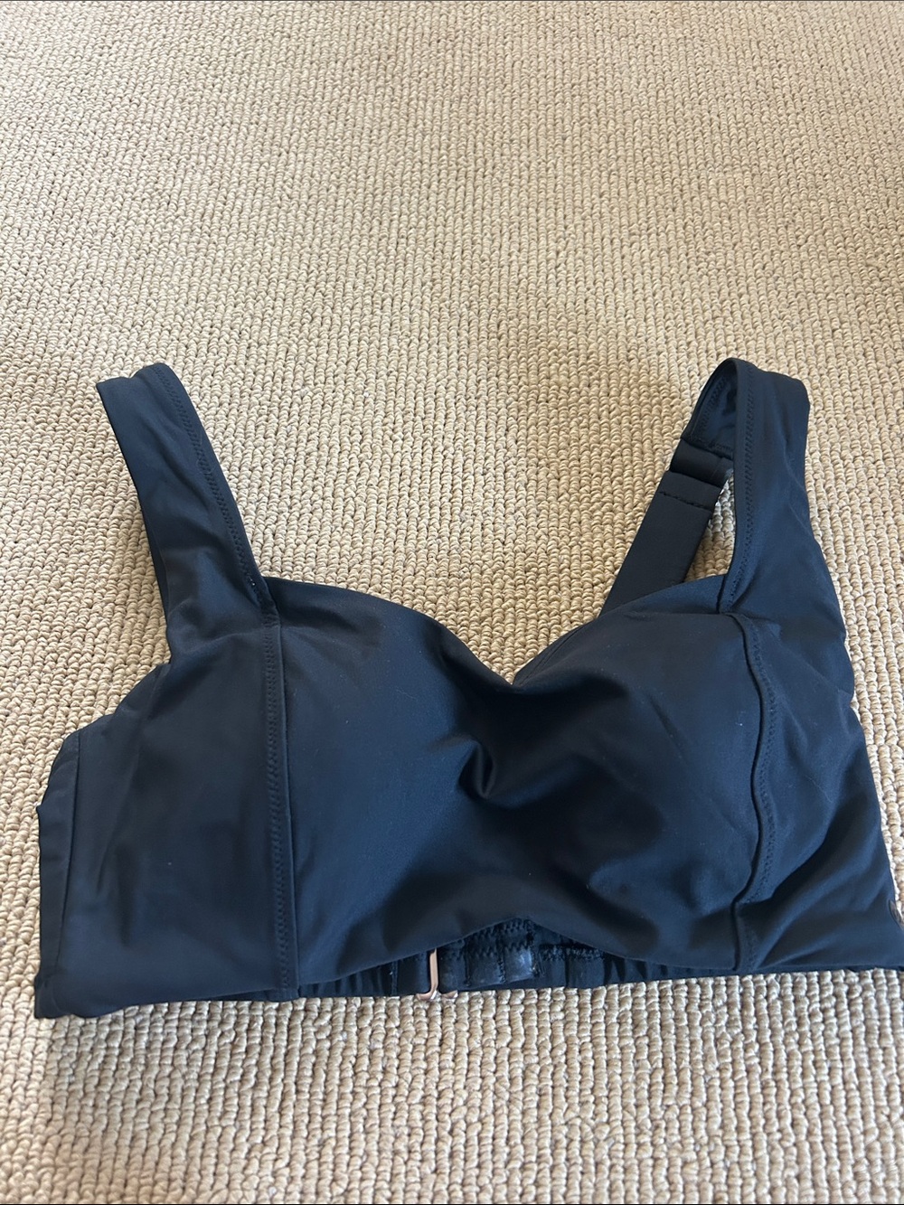 CALIA by Carrie Underwood Black Wireless Swim Bikini Top
